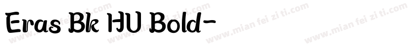 Eras Bk HU Bold字体转换